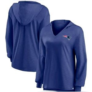 NFL** LADIES NEW ENGLAND PATRIOTS LIGHTWEIGHT HOODIE NAVY, SIZE M ***NEW